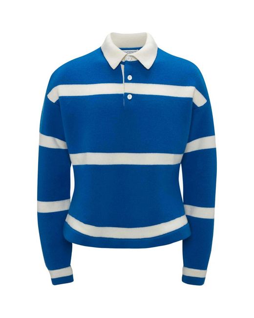 J.W.Anderson Striped Polo Sweater