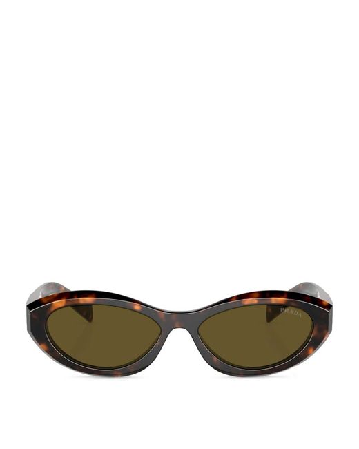 Prada Tortoiseshell Irregular Sunglasses