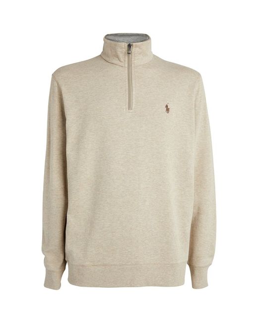 Polo Ralph Lauren Cotton-Blend Quarter-Zip Sweater
