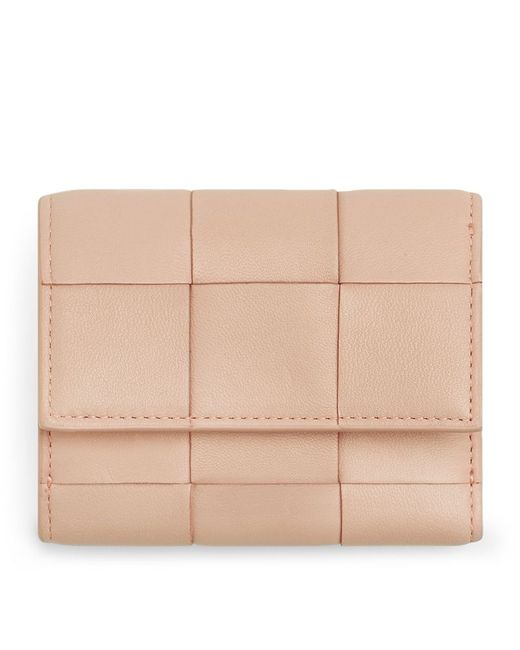 Bottega Veneta Leather Tri-Fold Wallet