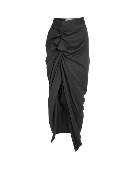 Vivienne Westwood Ruched Panther Maxi Skirt