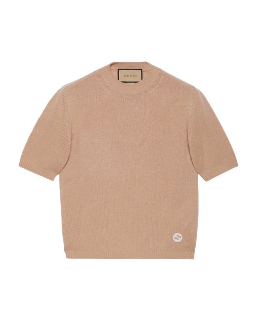 Gucci GG Short-Sleeve Sweater