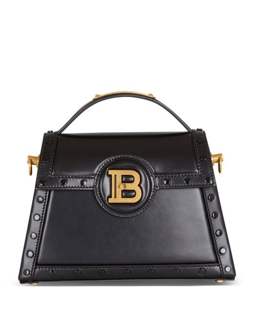 Balmain Leather B-Buzz Dynasty Top-Handle Bag