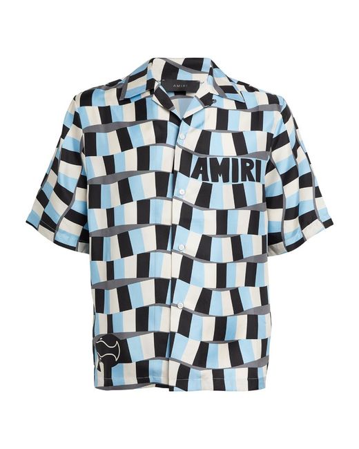 Amiri Snake Bowling Shirt