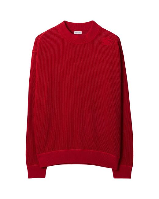 Burberry Silk Cotton Mesh Crew-Neck Sweater