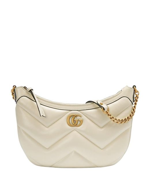 Gucci Small Leather GG Marmont Shoulder Bag