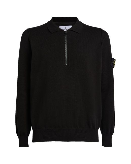 Stone Island Cotton Knitted Polo Shirt