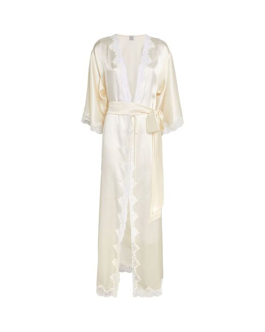 Carine Gilson Lace-Detail Long Robe