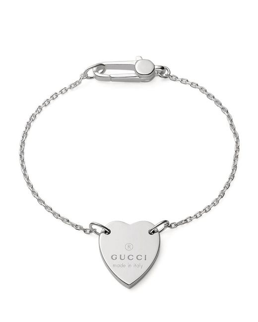 Gucci Sterling Heart Bracelet