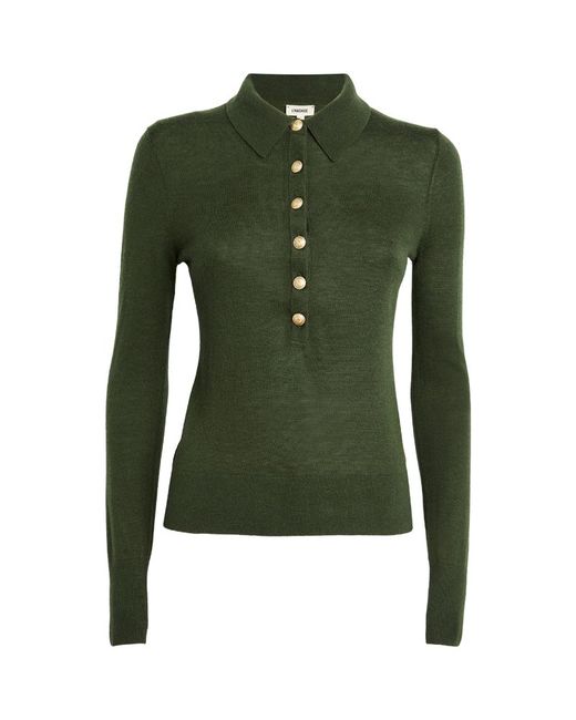 L'agence Collared Sterling Sweater