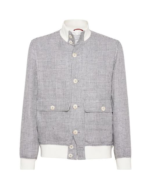 Brunello Cucinelli Prince of Wales Check Jacket