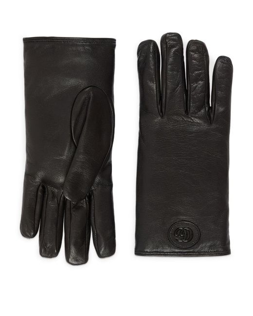 Gucci Leather GG Gloves