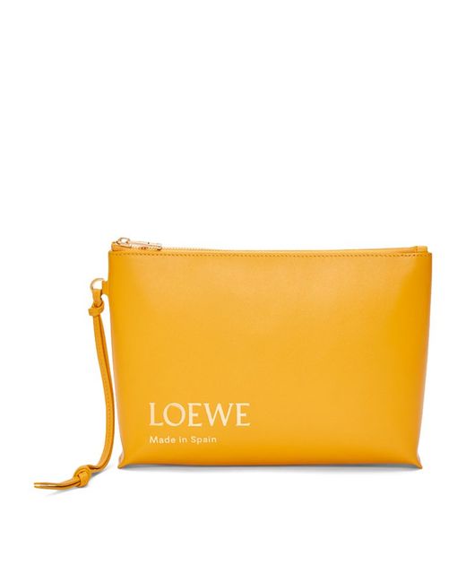 Loewe Leather Logo T Pouch