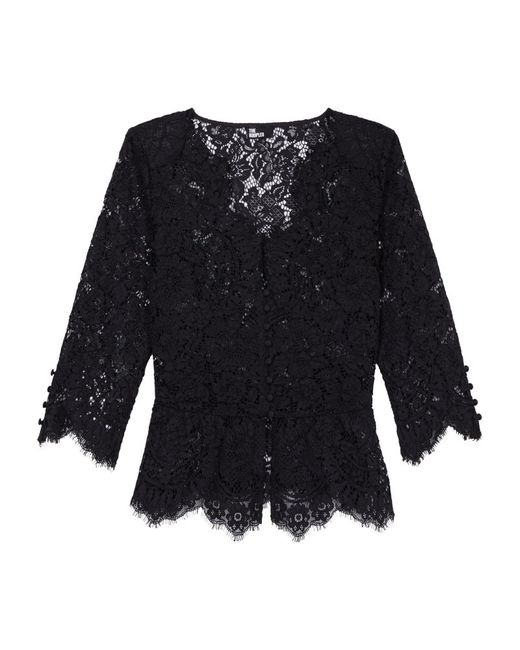 The Kooples Long-Sleeve Lace Top