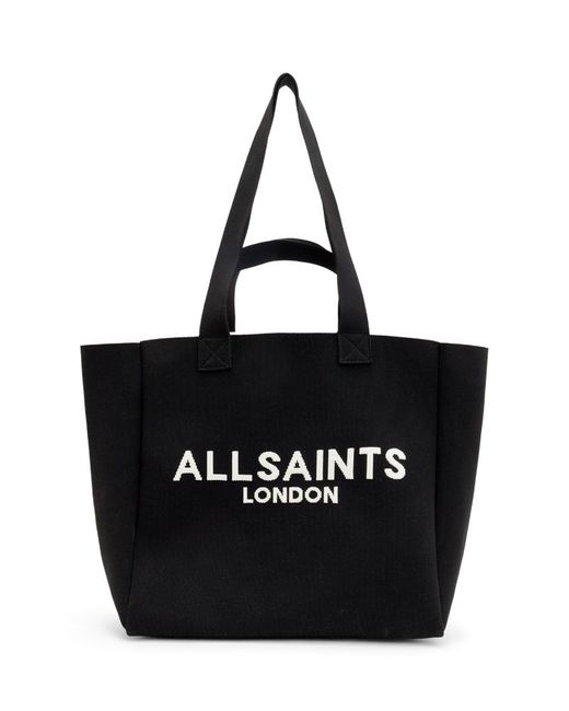 AllSaints Logo Print Izzy Tote Bag