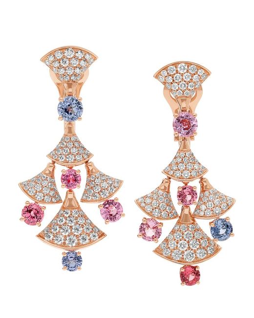 Bvlgari Diamond and Spinel Divas Dream Earrings