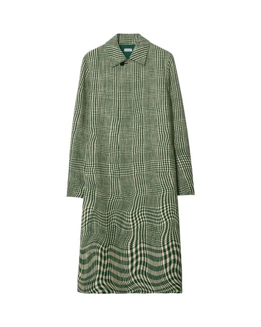 Burberry Warped Houndstooth Car Coat