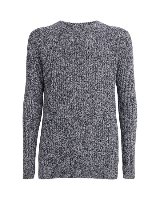 Johnstons of Elgin Ribbed Crew-Neck Sweater