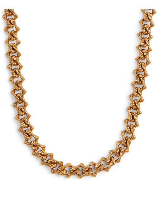 Emanuele Bicocchi Plated Sterling Silver Arabesque Chain Necklace