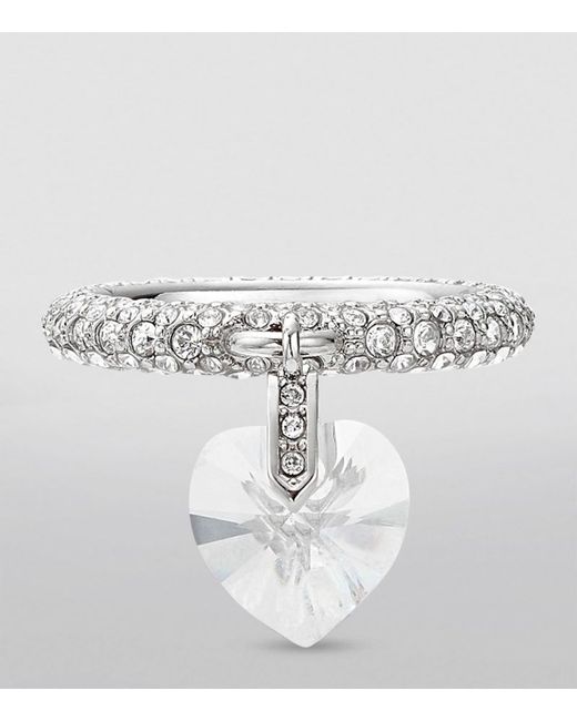 Jimmy Choo Crystal-Embellished Heart Ring