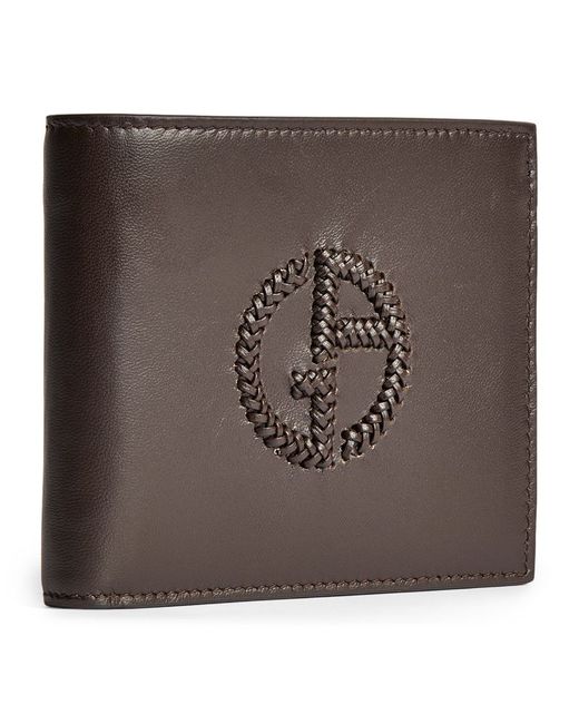 Giorgio Armani Leather Logo Bifold Wallet