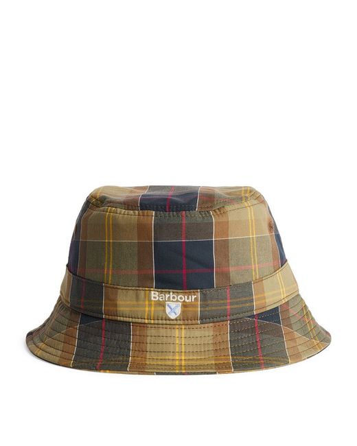 Barbour Tartan Logo Bucket Hat