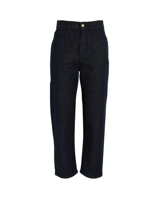 Moncler Cropped High-Waist Jeans