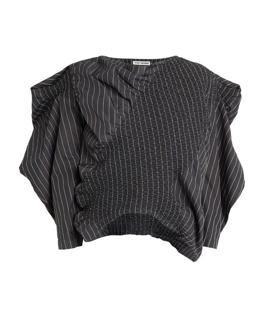 Issey Miyake Oversized Contraction Blouse