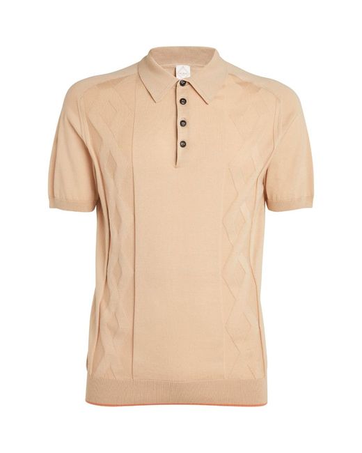 Pal Zileri Cable-Knit Polo Shirt