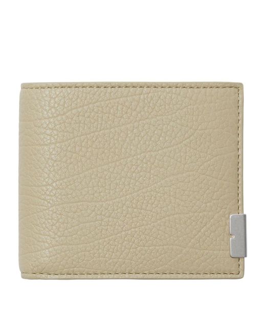 Burberry Grained Leather Bifold Wallet