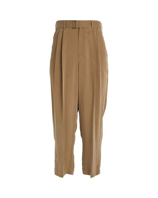 Le 17 Septembre Cropped Belted Trousers