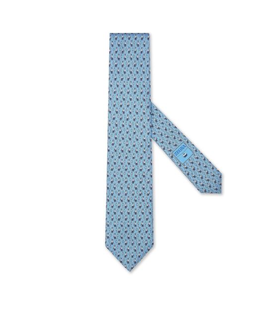 Z Zegna Printed Tie