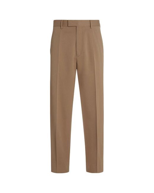 Z Zegna Cotton-Wool Trousers