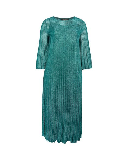 Marina Rinaldi Knitted Pleated Maxi Dress