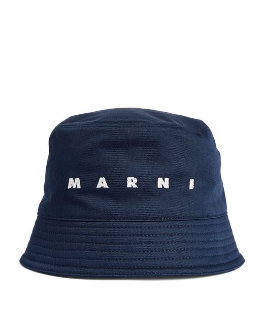 Marni Cotton Logo Bucket Hat