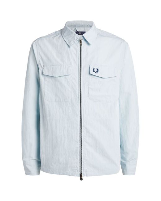 Fred Perry Collared Zip-Up Overshirt