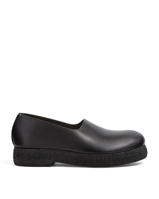 Z Zegna Leather Loafers
