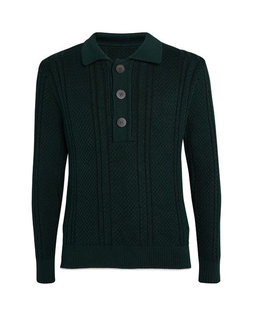 Jacquemus Cable-Knit Polo Sweater