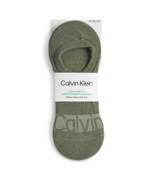 Calvin Klein Footie High Cut Socks Pack Of 2