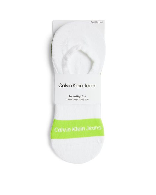 Calvin Klein Footie High Cut Socks Pack Of 2