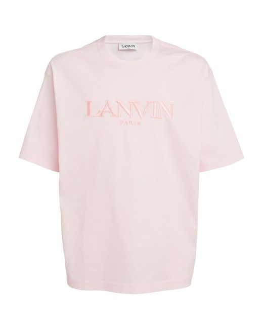 Lanvin Logo Embroidered T-Shirt