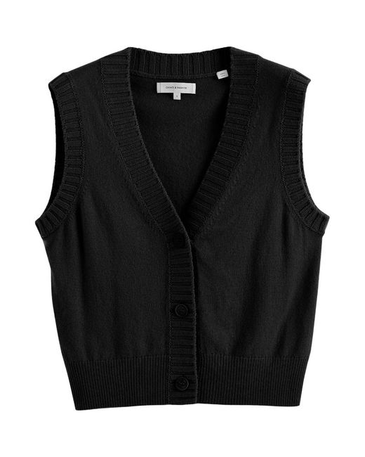 Chinti And Parker Wool-Cashmere Buttoned Sweater Vest