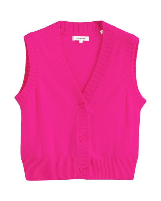 Chinti And Parker Wool-Cashmere Buttoned Sweater Vest