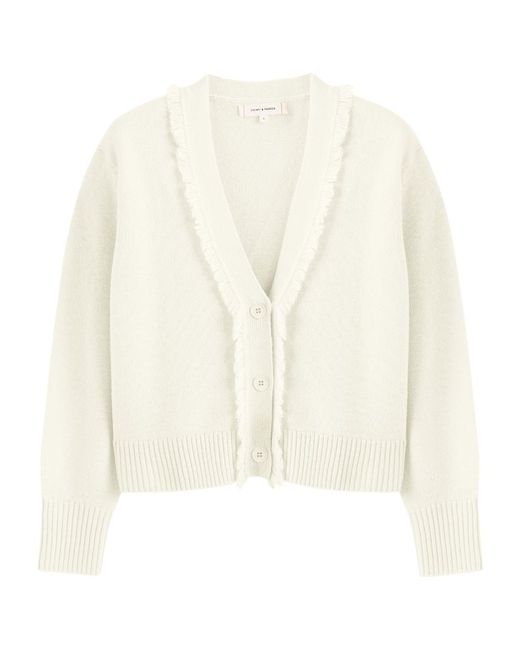 Chinti And Parker Wool-Cashmere Fringed Cardigan