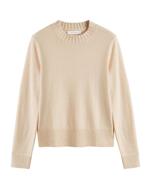 Chinti And Parker Wool-Cashmere Cropped Sporty Sweater