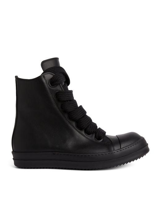 Rick Owens High-Top Leather Sneakers