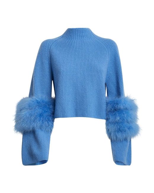 Lapointe Feather-Trim Sweater
