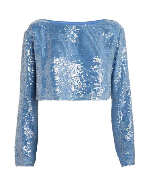Lapointe Sequinned Long-Sleeve Top