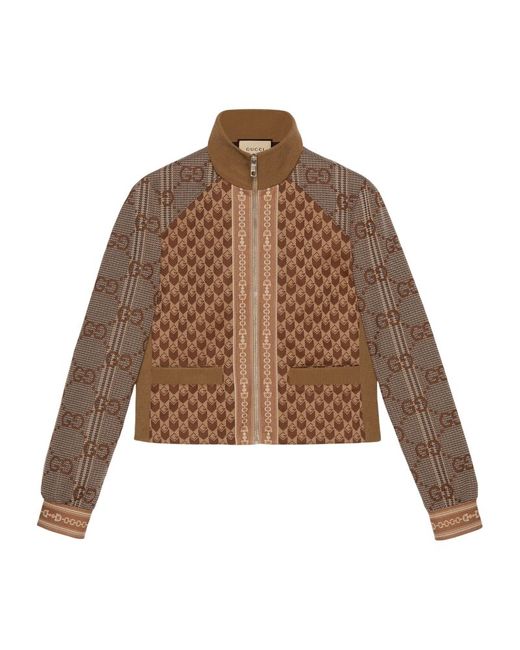 Gucci G Rhombus Zip-Up Jacket