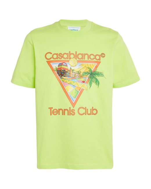 Casablanca Tennis Club Print T-Shirt